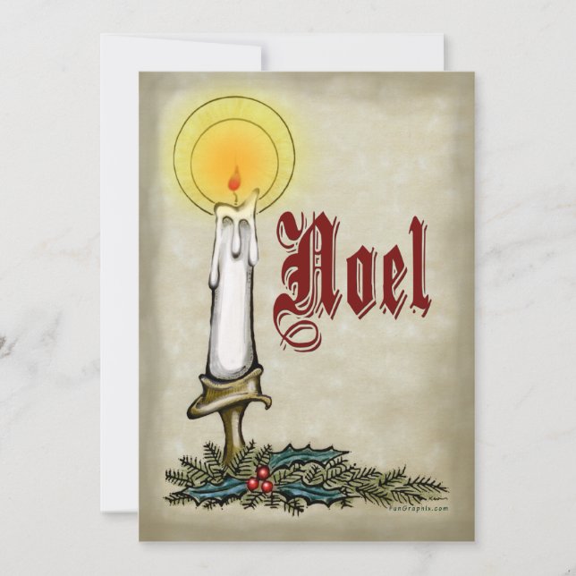 Candle Noel Card (Front)