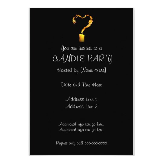 Candle Party Invitations