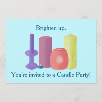 Candle Party Invitations For Candle Parties by Cherylsart at Zazzle