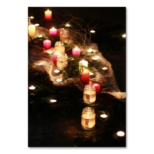 Candle Path Table Card – Customizable (Front)