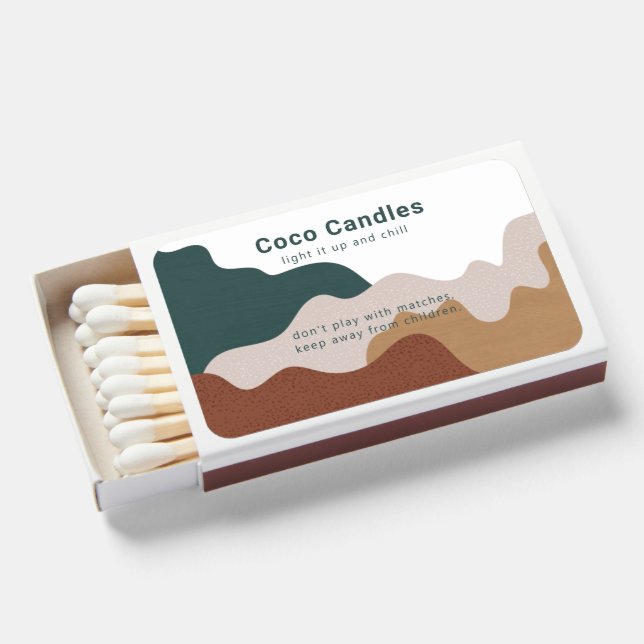 Candle Personalized Matches (Front Open)