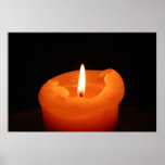 Candle flame! poster | Zazzle