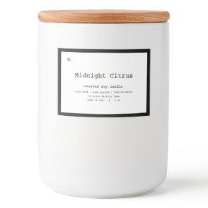Candle Product Label Design