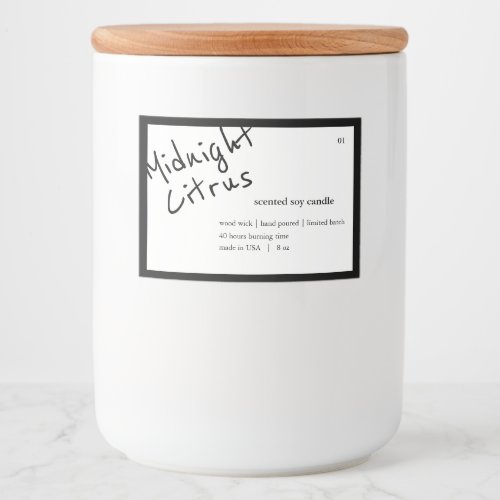 Candle Product Label Design