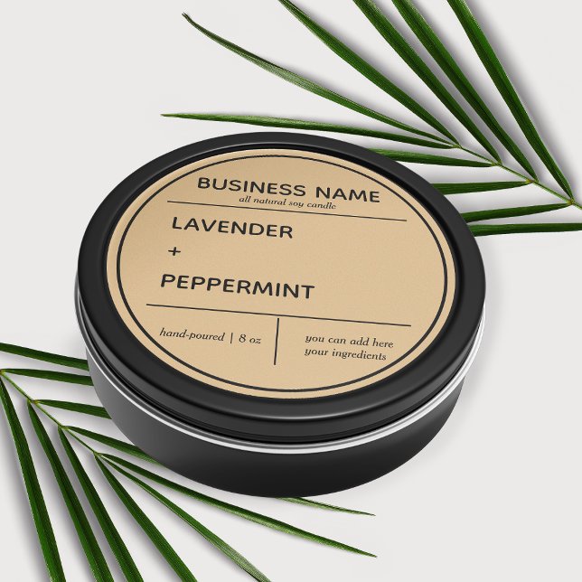 Candle Product Label Design (Creator Uploaded)