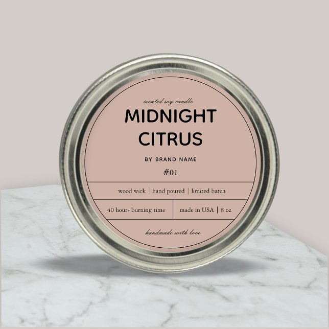 Candle Product Label Design (Creator Uploaded)