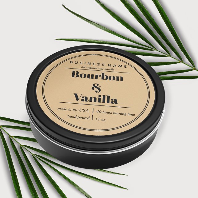 Candle Product Label Design (Creator Uploaded)