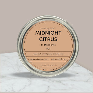 Candle Product Label Design