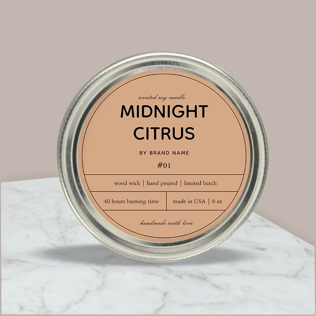 Candle Product Label Design (Creator Uploaded)