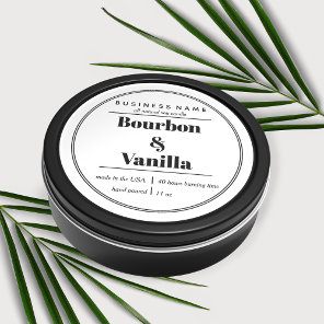 Candle Product Label Design