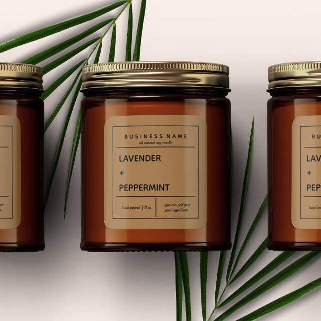 Candle Product Label Design (Creator Uploaded)