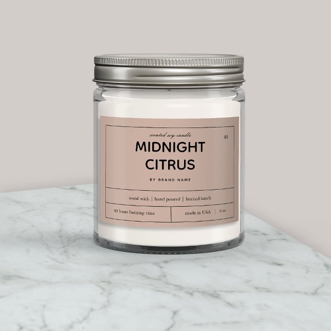 Candle Product Label Design (Creator Uploaded)