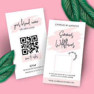 Candle Sample Scent Tester Card Fragrance Feminine