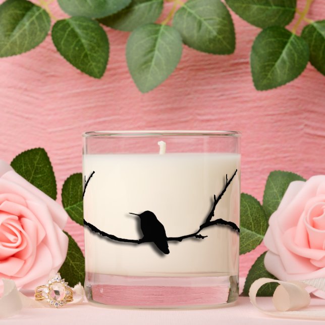 Candle (sc) - Hummingbird on Branch (Wedding)