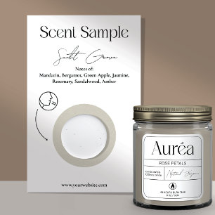 Candle Scent Sample Business Card