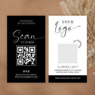 Candle Scent Tester Card Fragrance Sample Minimal