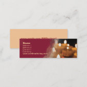 Candle Skinny Mini Business Card (Front/Back)