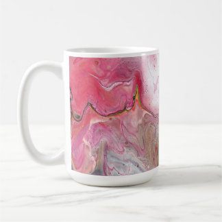 Candle Soft Pink Green Abstract Drink Mug
