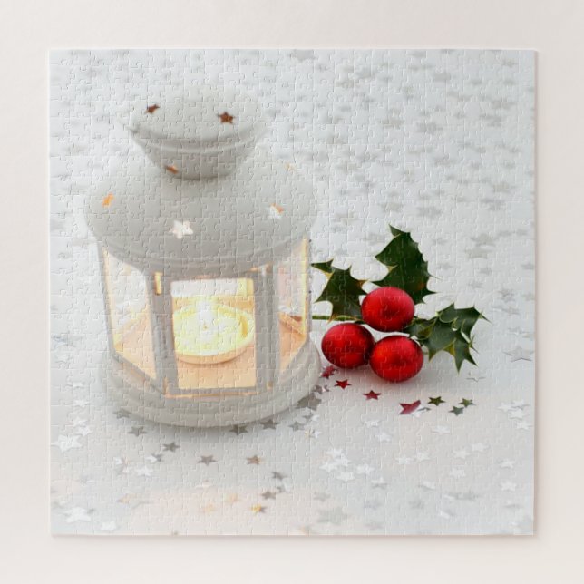 Candle, Stars, Holiday Jigsaw Puzzle (Vertical)