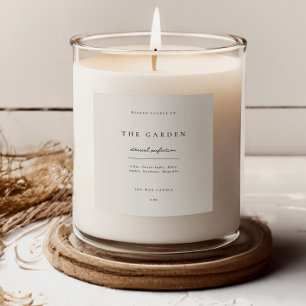 Candle Sticker Business Product Label Jar Branding