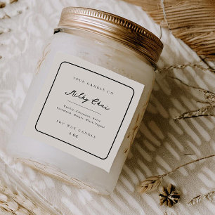 Candle Sticker Business Product Label Jar Branding