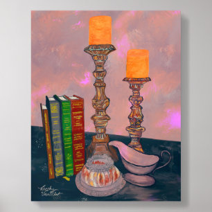 Candle Still Life Acrylic Photo Tile