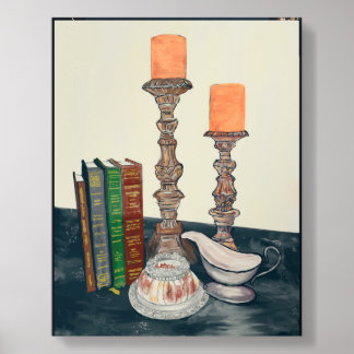 Candle Still Life Acrylic Photo Tile