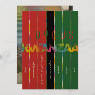 Candle Stripes Kwanzaa Card