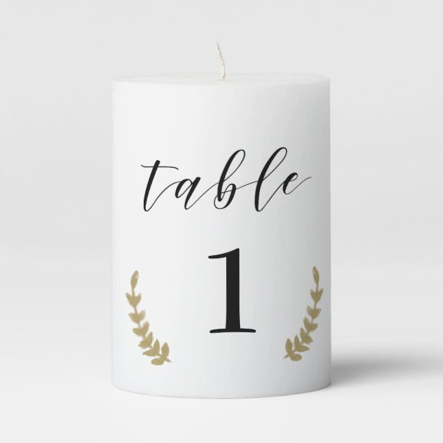 Candle Table Number Centerpieces (Front)
