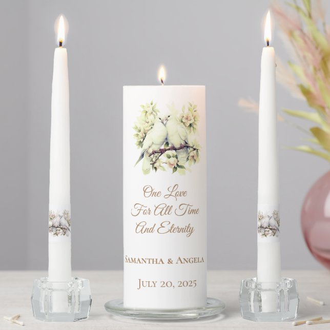 Candle Unity Set-One Love For All Time  (In Situ)