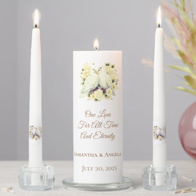 Candle Unity Set-One Love For All Time  (In Situ)