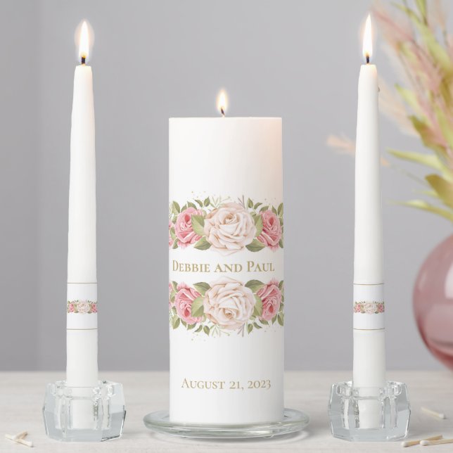 Candle Unity Set-Roses (In Situ)
