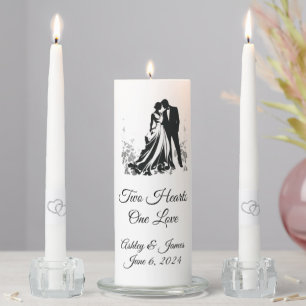 Candle Unity Set-Two Hearts