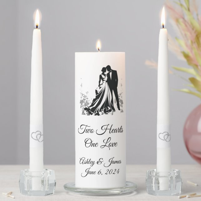 Candle Unity Set-Two Hearts (In Situ)