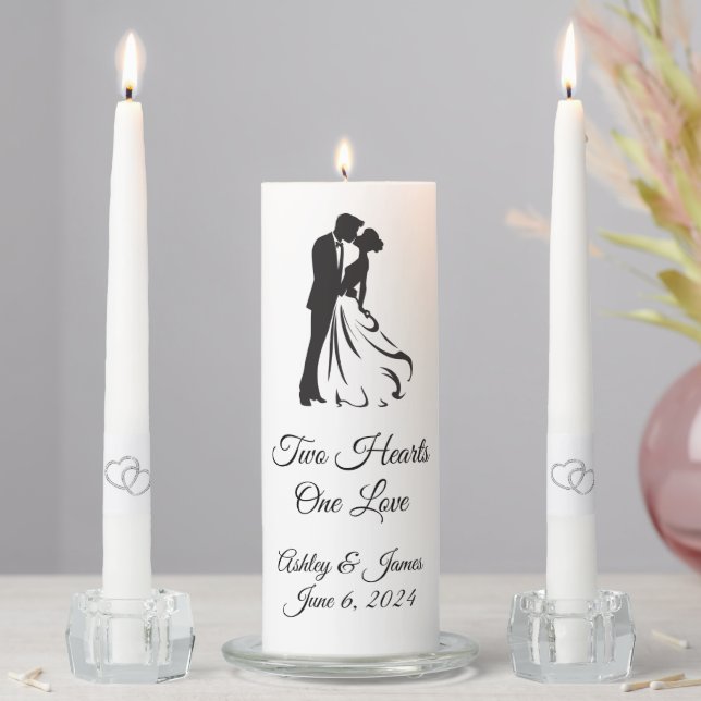 Candle Unity Set-Two Hearts (In Situ)