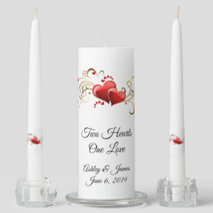 Candle Unity Set-Two Hearts