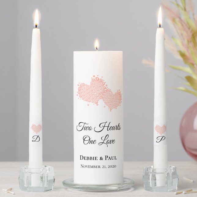 Candle Unity Set-Two Hearts (In Situ)
