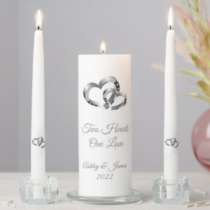 Candle Unity Set-Two Hearts