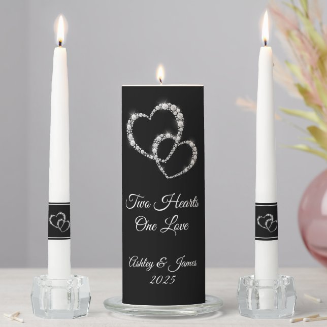 Candle Unity Set-Two Hearts (In Situ)