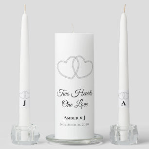 Candle Unity Set-Two Hearts