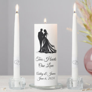 Candle Unity Set-Two Hearts