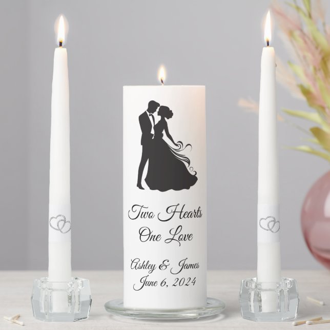 Candle Unity Set-Two Hearts (In Situ)