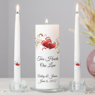 Candle Unity Set-Two Hearts