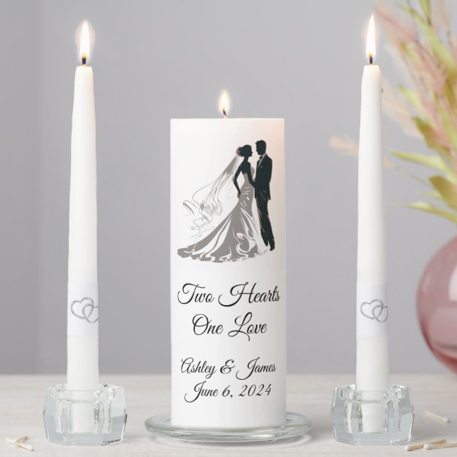 Candle Unity Set-Two Hearts (In Situ)