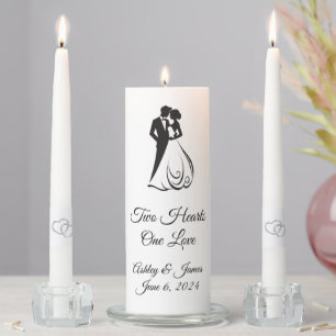 Candle Unity Set-Two Hearts