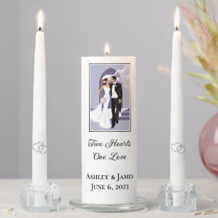 Candle Unity Set-Two Hearts