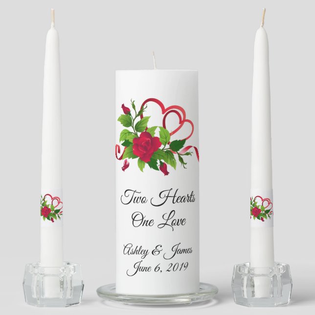 Candle Unity Set-Two Hearts (Front)