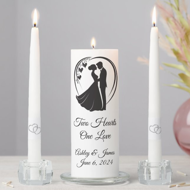 Candle Unity Set-Two Hearts (In Situ)