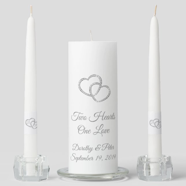 Candle Unity Set-Two Hearts (Front)
