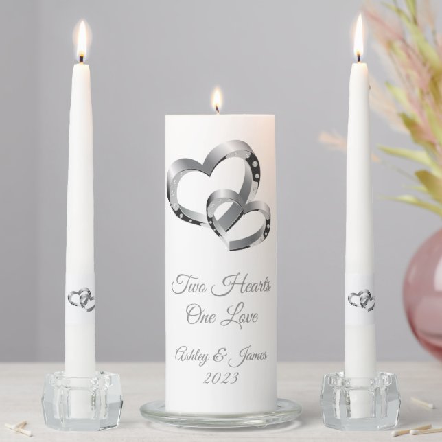 Candle Unity Set-Two Hearts (In Situ)